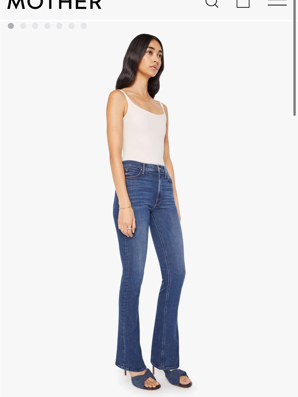 MOTHER The Runway Jeans Sz 28 $248 Wash: Start Your Engines